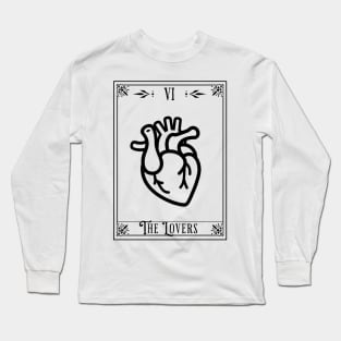 The Lovers Tarot Card Long Sleeve T-Shirt